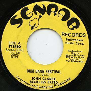 JOHN CLARKE & RECKLESS BREED Bum Bang Festival
