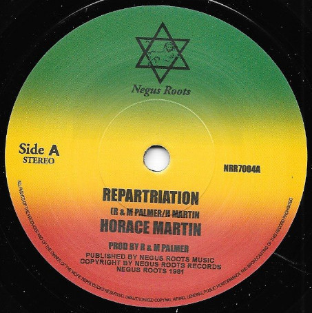 HORACE MARTIN Repatriation