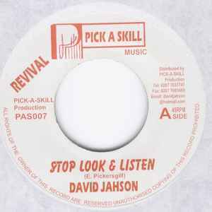 DAVID JAHSON Stop Look & Listen